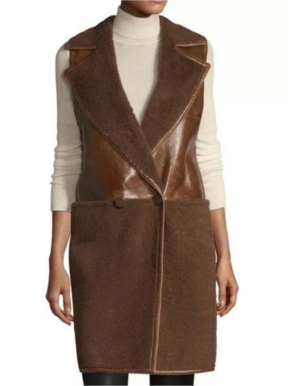 MAX MARA Sonia Rabbit Fur Coat in Brown ( Tobacco )001 NWT SIZE: 6 MSRP $4390